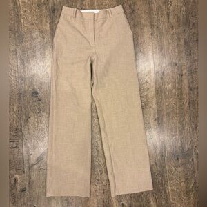 Aritzia Babaton Tailored Straight-Leg Trousers — Beige / Size 4